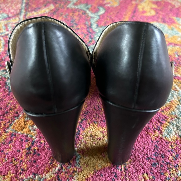 Seychelles | Women's black leather Third Degree Mary Jane pumps, side button sz9 - Picture 9 of 13